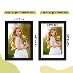 Rempry 4x6 Picture Frame, Display Pictures 3.5x5