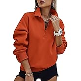 PRETTYGARDEN Womens Half Zip Oversized Sweatshirts Fleece Hoodies 2026 Trendy Long Sleeve Pullover Tops Y2k Spring Outfits