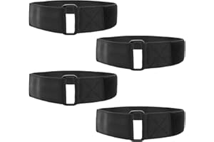 Ladder Rack Tie Down Straps, Reusable Ladder Securing Straps Adjustable Rack Straps with Reinforced Hook and Loop for Home Ga