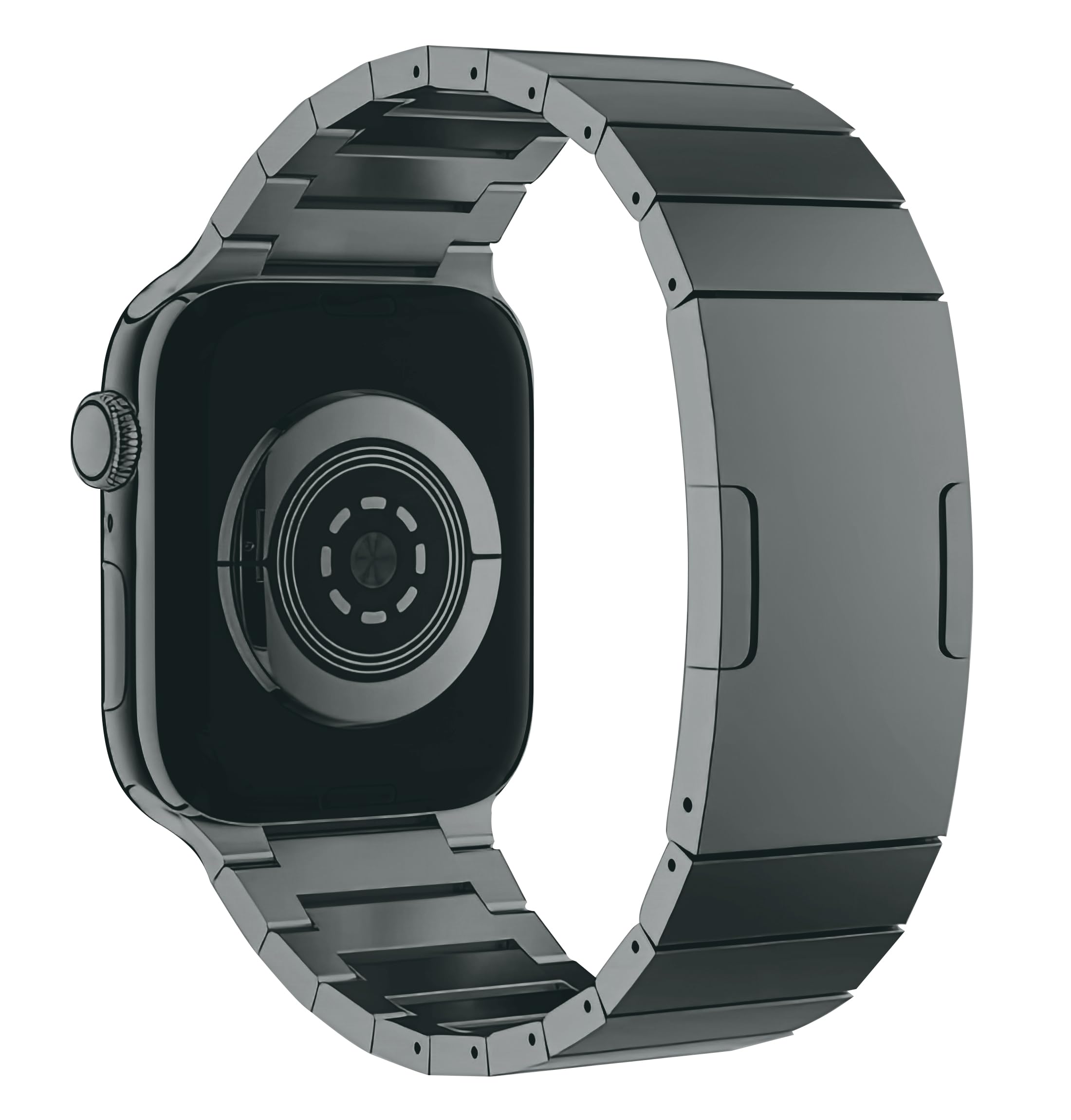 MaKTech Titanium Band,Light-Weight Metal Bracelet Strap with Embedded Buckle,for Apple Watch Series 11/10/9/8/7,Ultra 3/2/1,SE 3/2/1 [2025] (46mm/45mm/44mm/49mm,Gray)