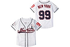YIMCANLI Stitched Youth New York 99 Baseball Jerseys Kids Shirts Hip Hop Boys' Clothing for Party Xmas Gifts
