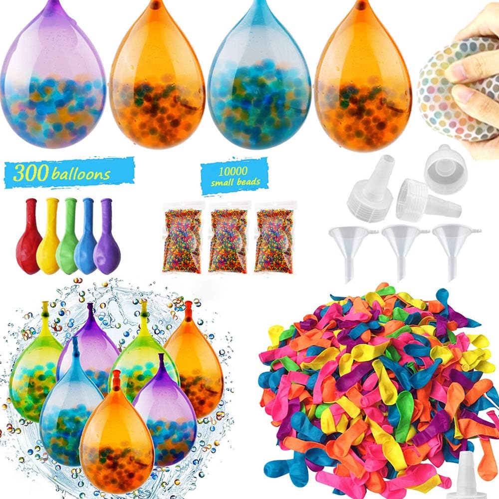 water beads in balloon
