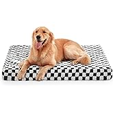 JOEJOY Dog Bed for Large Dogs, XLarge Orthopedic Dog Bed with Removable Washable Cover, Cute Modern Plush & Memory Egg Crate 