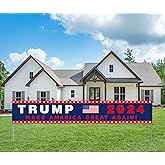 Donald Trump 2024 For President Campaign Large Banner Sign Flag with Brass Grommets,Trump Make America Great Again Outdoor Si