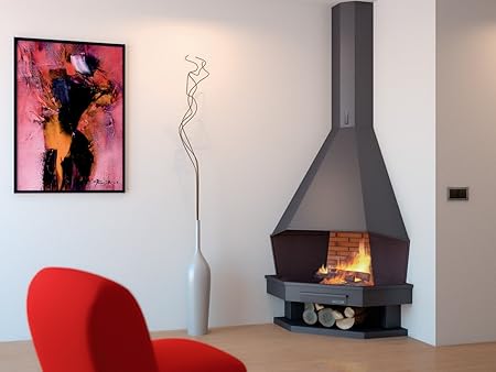 Focgrup Open Metal Fireplace Forgia 11kw Ch02 Amazon Co Uk Diy