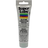 Super Lube 92003 Silicone Lubricating Grease with PTFE, 3 oz Tube, Translucent White