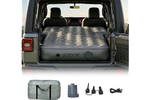 SUV Air Mattress, Comfortable Fabric Texture Car Air Mattress, Customized for Jeep Wrangler JL/JK, Ford Bronco,Subaru Foreste