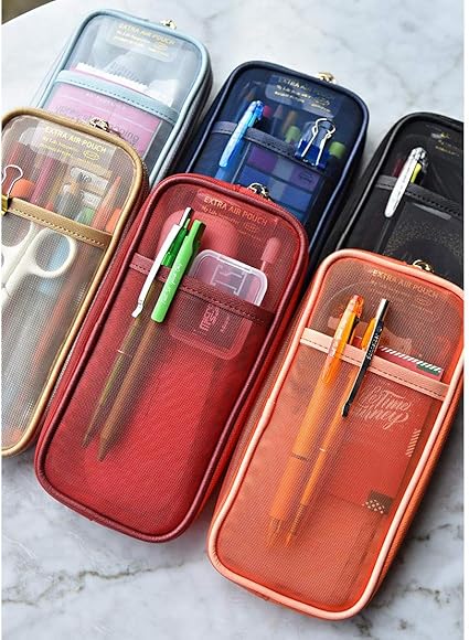 Amazon Plepic Extra Air Pouch Pen Case ペンケース 韓国 ペンポーチ 筆箱 文房具 Light Blue ペンケース 文房具 オフィス用品