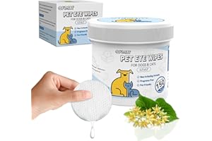 Opdent 150PC Eyes Wipes for Dogs - Tear Stain Remover for Dogs - Dog Eye Cleaner,Eye Debris, Discharge, Mucus Secretions - Eye Wipes for Dogs & cat Eye Wipes - 3.2 inches (3.2 Large)