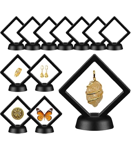Ornament Display Stand 12 PCS 3D Floating Frame Display Boxes ...