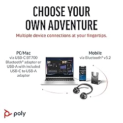 Poly Voyager 4320 UC Wireless Headset & Charge