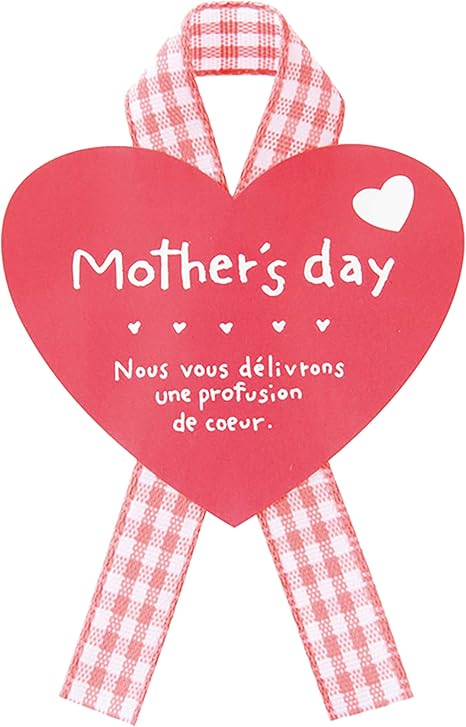 Amazon Co Jp ギフトシール 母の日 チェックリボン ピンク 30枚 Ma 28s ホーム キッチン