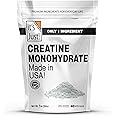 It's Just! - Creatine Monohydrate Powder, Pure Creatine Powder, Made in USA, 3rd Party Lab Tested, 5g Per Serving, Scoop Included, No Fillers, No Added Flavor (Unflavored, 200g / 40 Servings)