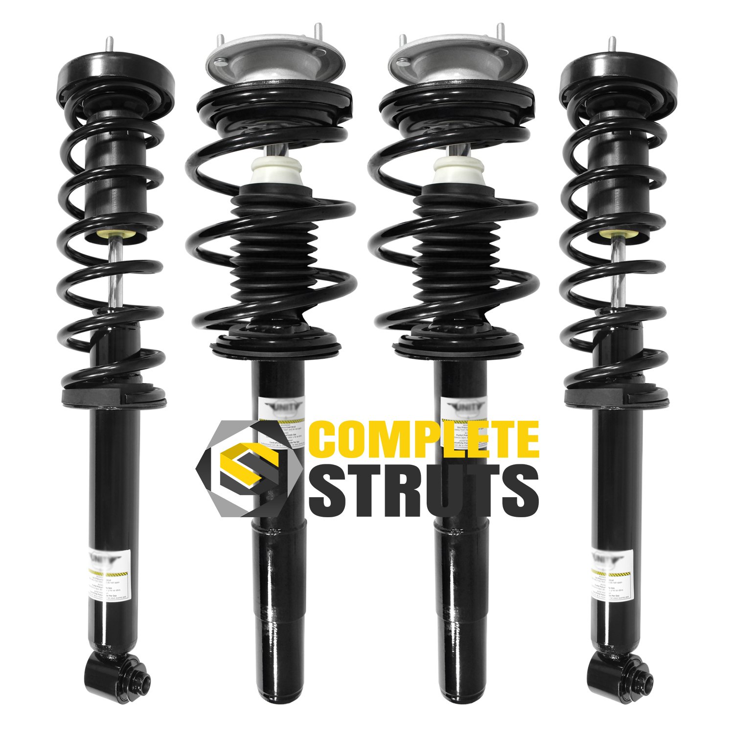 Front & Rear Quick Complete Struts Assembly with Coil Springs Replacement for 2001-2003 BMW 530i E39 (Set of 4)