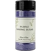 Olive & Vine Purple Sanding Sugar, Sweet Finish, For Baking & Decorating, Rich Tradition, Authentic Taste, For Global Recipes (4 Ounce)