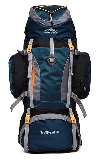 Mount Track Trailhead 80 Ltrs Rucksack, Trekking & Hiking Backpack with rain Cover