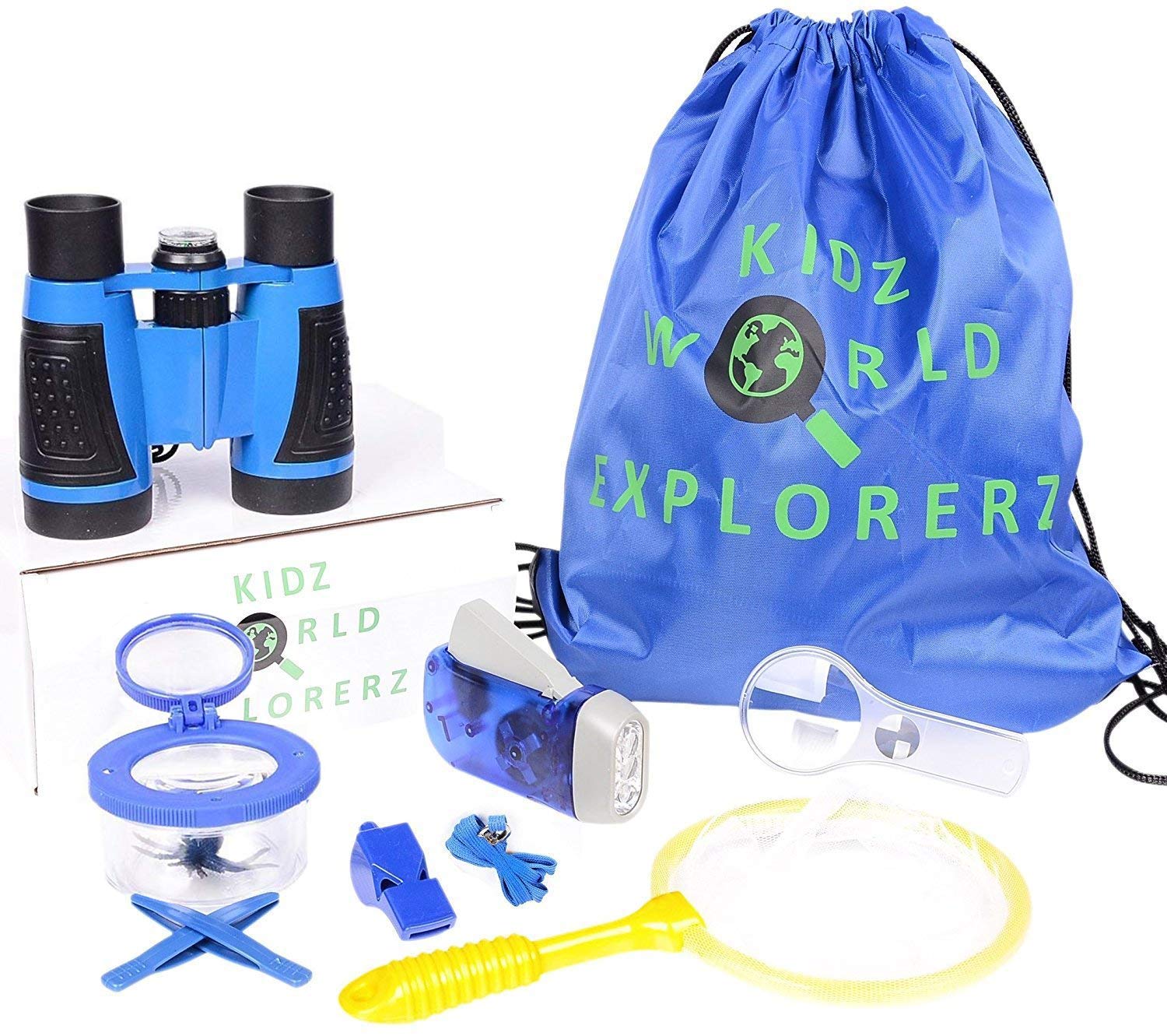 OLIVIA & AIDEN Outdoor Exploration Kit 8 Piece Kids Binoculars Set, Great Kids