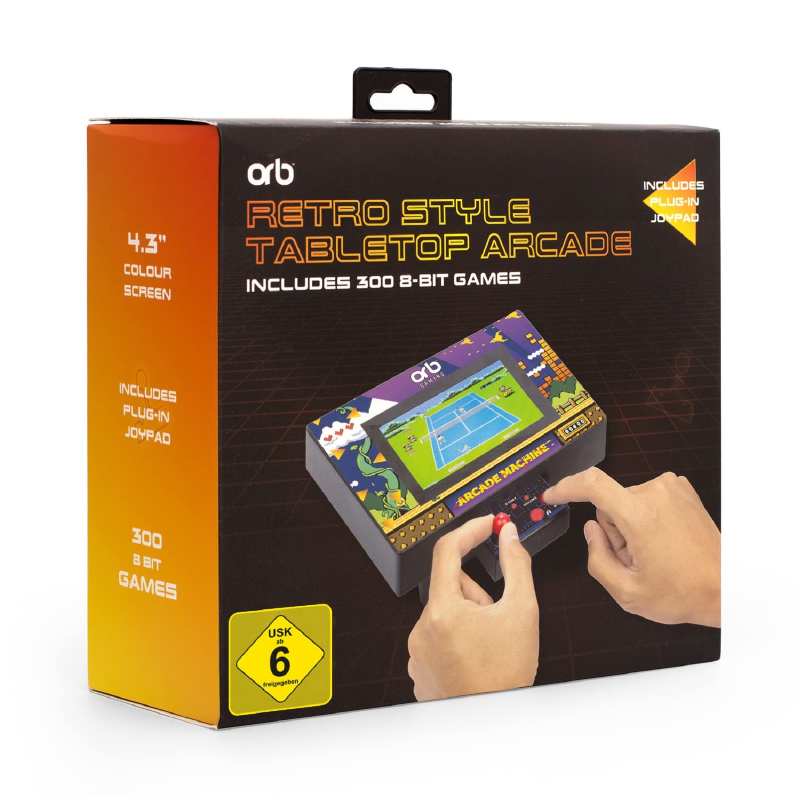 Orb Gaming - Orb - Table Arcade Machine Retro INCL. 300x 8-Bit Games, 1002298