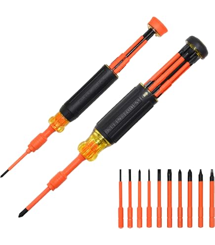 Amazon.com: Klein Tools 80209 Precision Multi-Bit Screwdriver Set