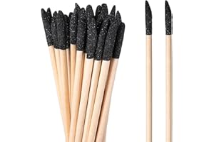 Heclia 50pcs Sanding Sticks, Matchsticks Sanding Sticks Twigs for Plastic Models, Fine Detailing Nail Polishing Sandings Stick for Tight Spaces Wood, Wood Hobby Woodworking, 280 Grit, 5.4 x 0.2 Inch