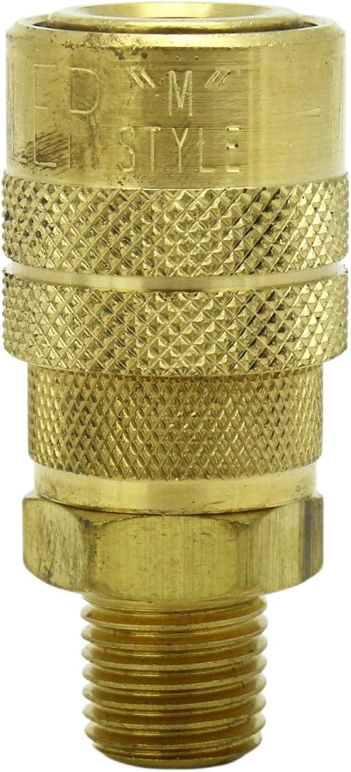 Milton (S-716) 1/4" Male NPT M Style (Industrial) Air fitting Quick Connect Coupler - Garage And Shop Products - 