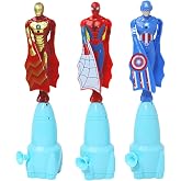 AMBXDE 3Pcs Super Hero Launcher Cool Flying Drawstring Boys and Girls Indoor and Outdoor Toys Outdoor Games Birthday