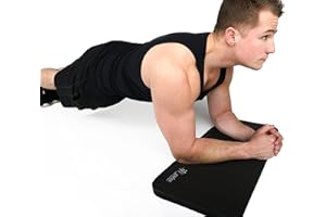 Impulse Yoga Knee Pads, Thick 0.6"/1" (15/25mm) Workout Mat Provides Cushion for Kneeling & Elbows, Non-Slip & Portable Exerc