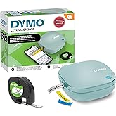 DYMO LetraTag 200B Bluetooth Label Maker, Compact Label Printer, Connects Through Bluetooth Wireless Technology to iOS and Android, Includes 1 White Paper Label Tape, Daydream Blue