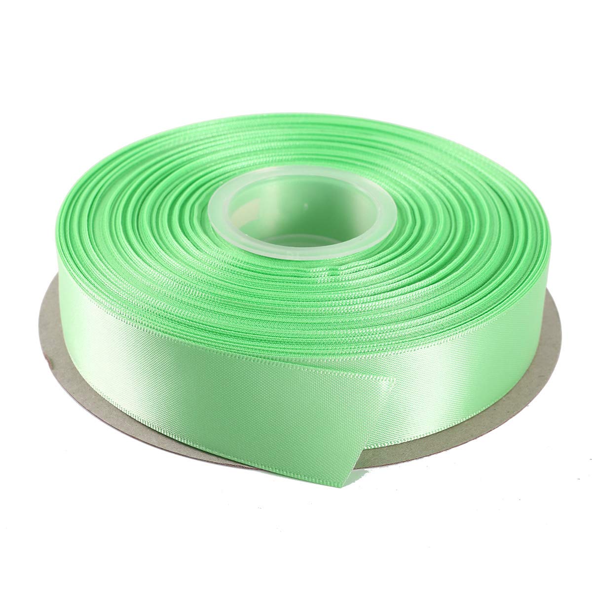 ITIsparkle 25mm Double Faced Satin Ribbon 45 Meters-Roll Set for Gift Wrapping Scrap Books Party Favor Hair Braids Baby Shower Decoration Floral Arrangement Craft Supplies, Mint Ribbon