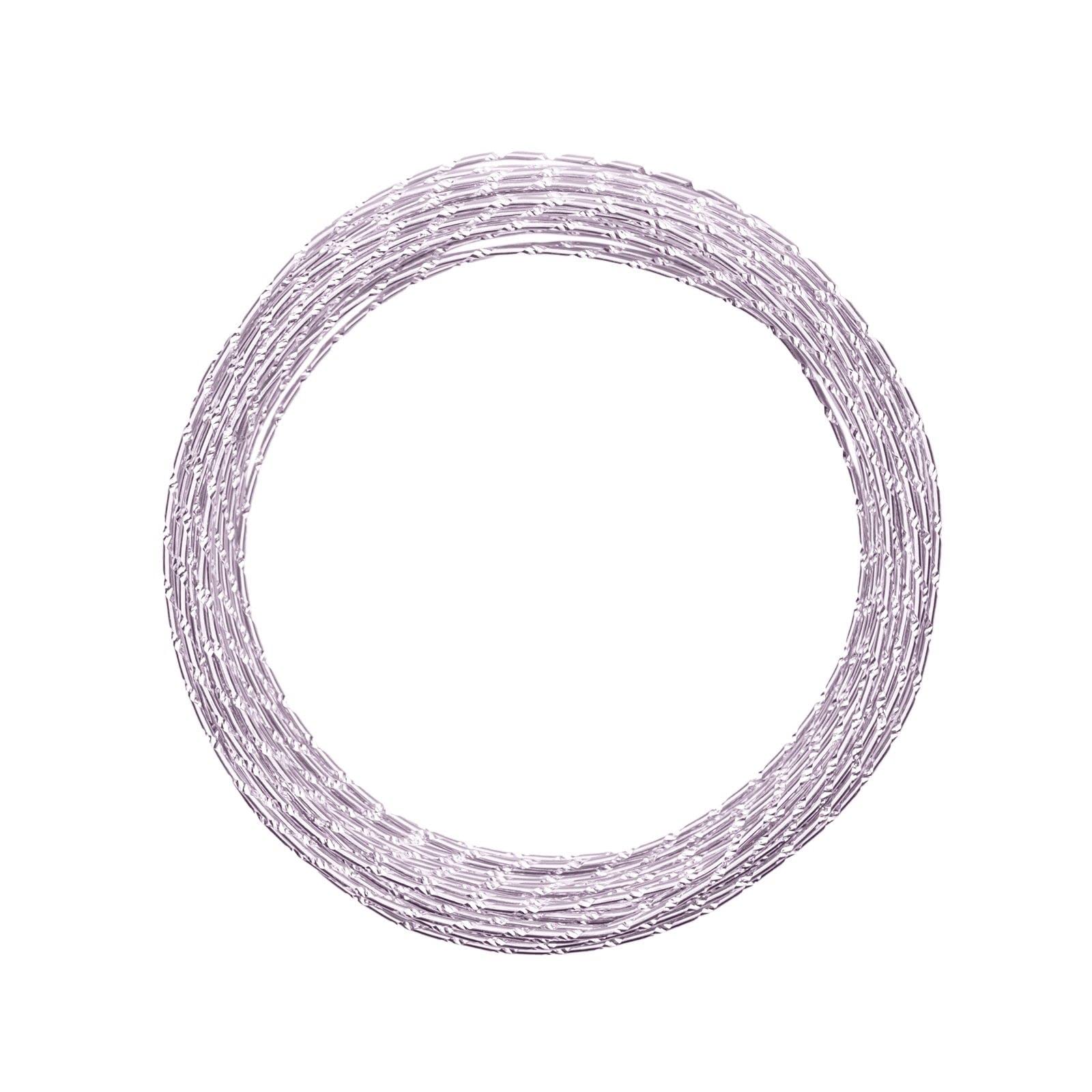 Vaessen Creative Diamond Cut Design Aluminium Wire, Soft Lilac, One Size