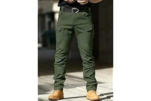 Men's Tactical Cargo Pants, Work Pants, Waterproof Hiking Pants, Stretch Cargo Pants, Trousers, Quick-Drying Outdoor Jeans