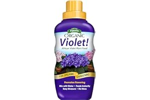 Espoma Organic Violet! 8-Ounce Concentrated Plant Food – Plant Fertilizer and Bloom Booster for All Violets and Indoor Flowering Plants. Promotes Vigorous Growth and Blooming.
