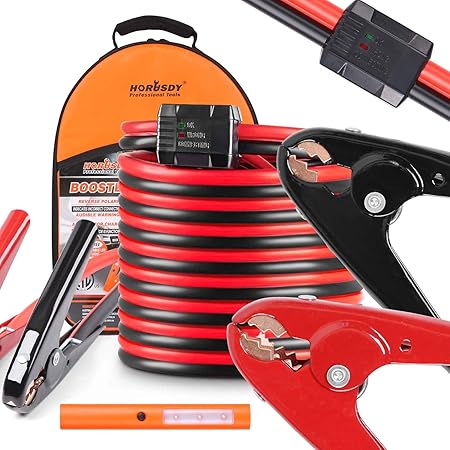 New Heavy Duty Industrial Jumper Booster Cables 1 Gauge 25 Feet Super Duty