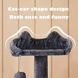 Yaheetech 138.5cm Cat Tree Tower with Condos & Ladder Dark Grey view 3