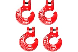 GRIPON (Pack of 4) 3/8"G80 Logging Chain Choker Hook with 6900Lbs WLL