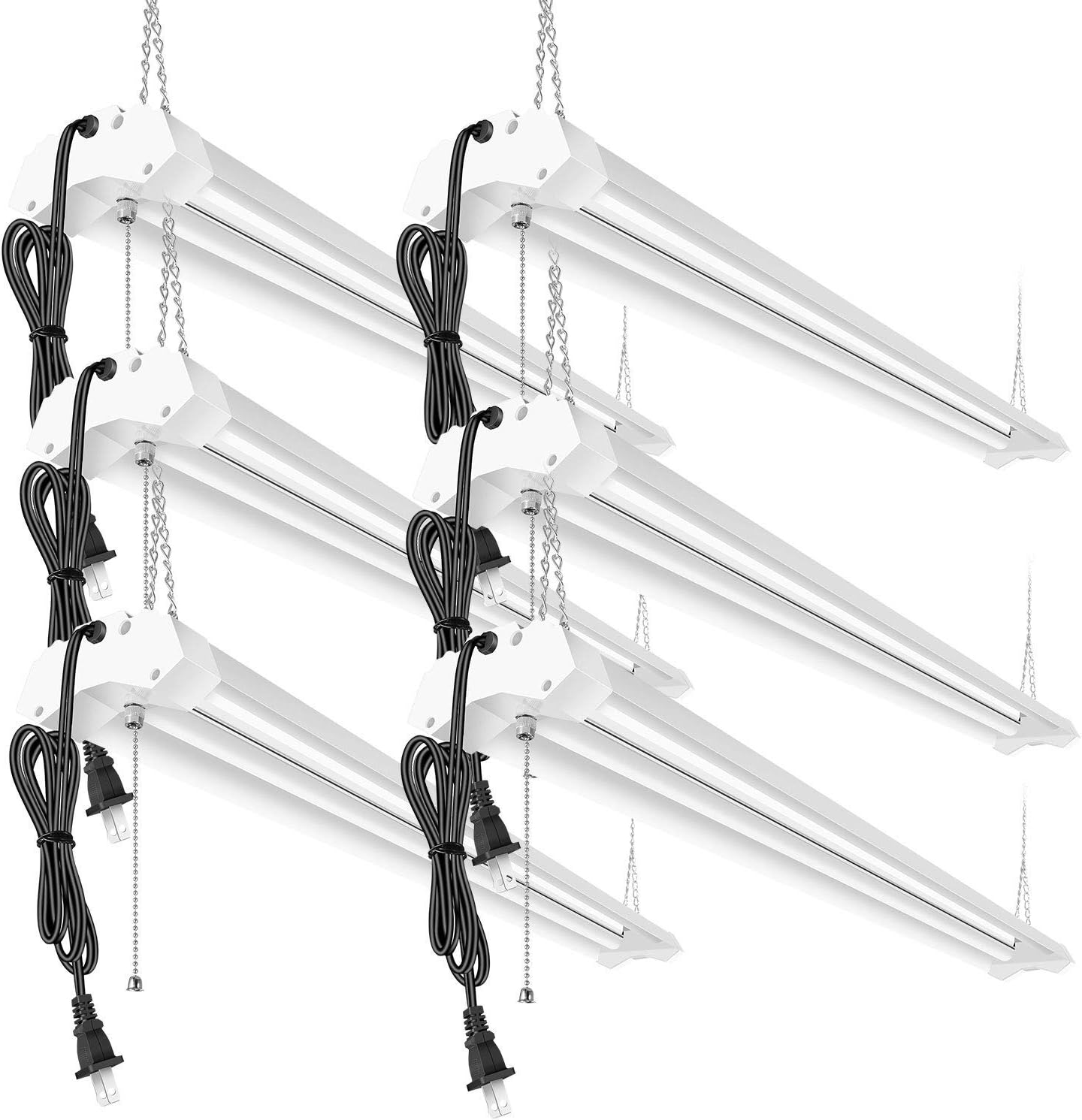 Linkable LED Garage Shop Lights 4ft 40W 4800 Lumens 5000K Daylight