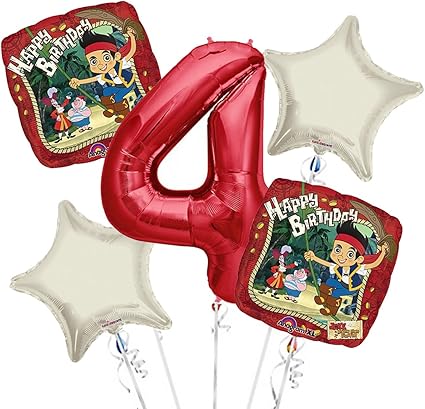 Amazon Com Jake And The Neverland Pirates Balloon Bouquet 4th