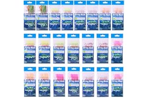 Fishing Rigs 22 Packs of Fish String Hooks Designed for Targeting Mackerel and Herring with Realistic Movement