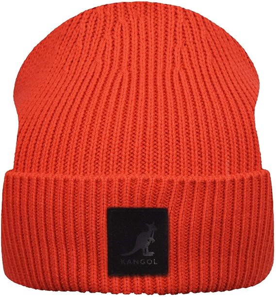 Kangol Patch Beanie Fiery Orange, One Size at Amazon Men’s Clothing store