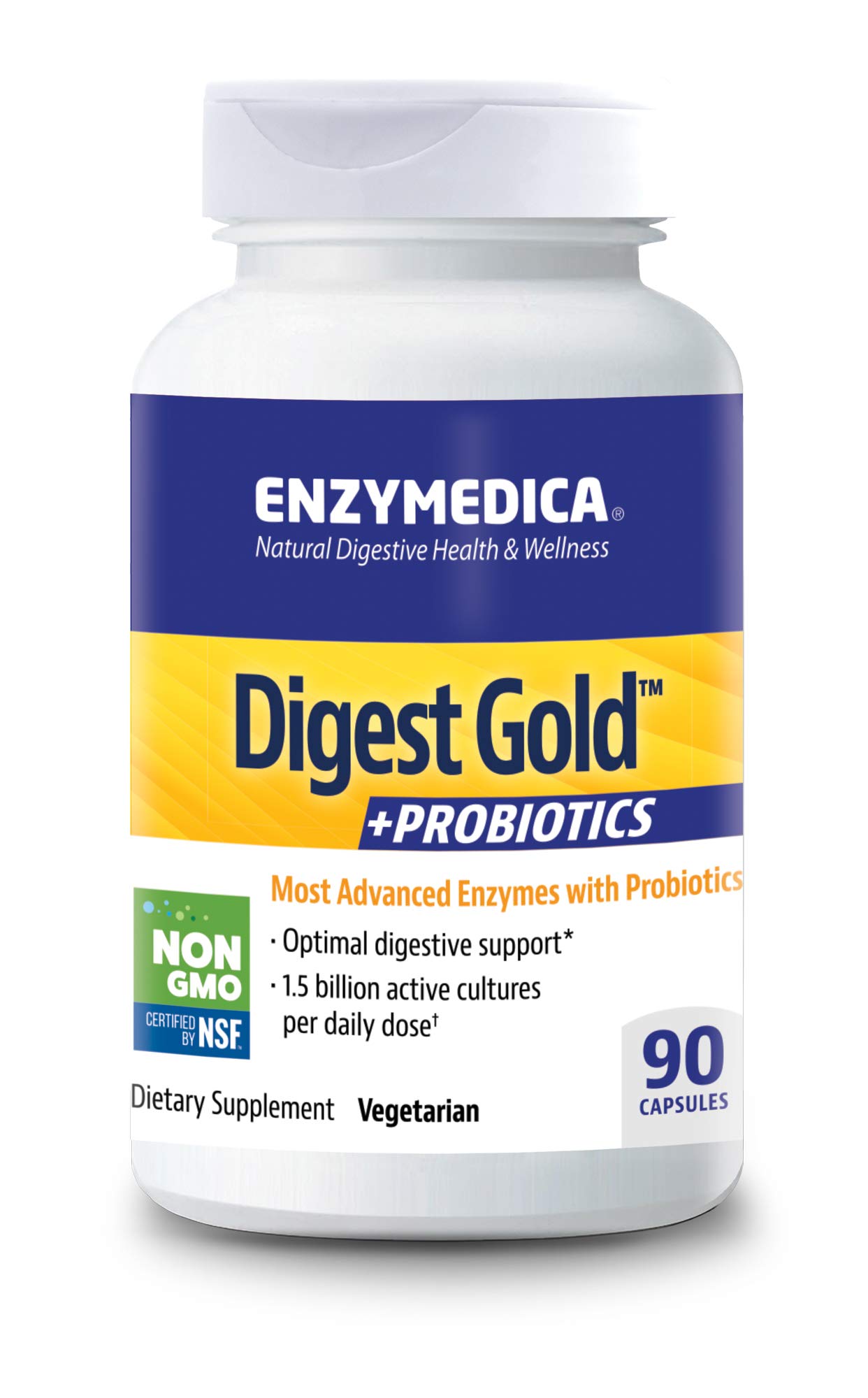 Enzymedica, Digest Gold + PROBIOTICS, Digestive Enzymes, 90 Capsules