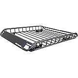 MaxxHaul 70115 46" x 36" x 4-1/2" Roof Rack Rooftop Cargo Carrier Steel Basket, Car Top Luggage Holder for SUV and Pick Up Tr