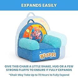 Delta Children - Blippi Cozee Buddy Kids Chair, Blue