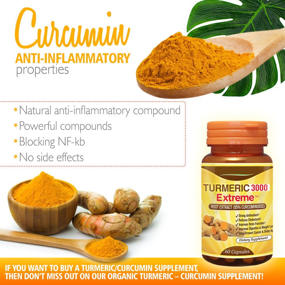 Natural Turmeric Curcumin Antioxidant Supplement 95 Standardized