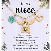 MIXJOY You are My Sunshine Necklace&Greeting Card, Birthday Christmas for Women Niece Daughter Granddaughter