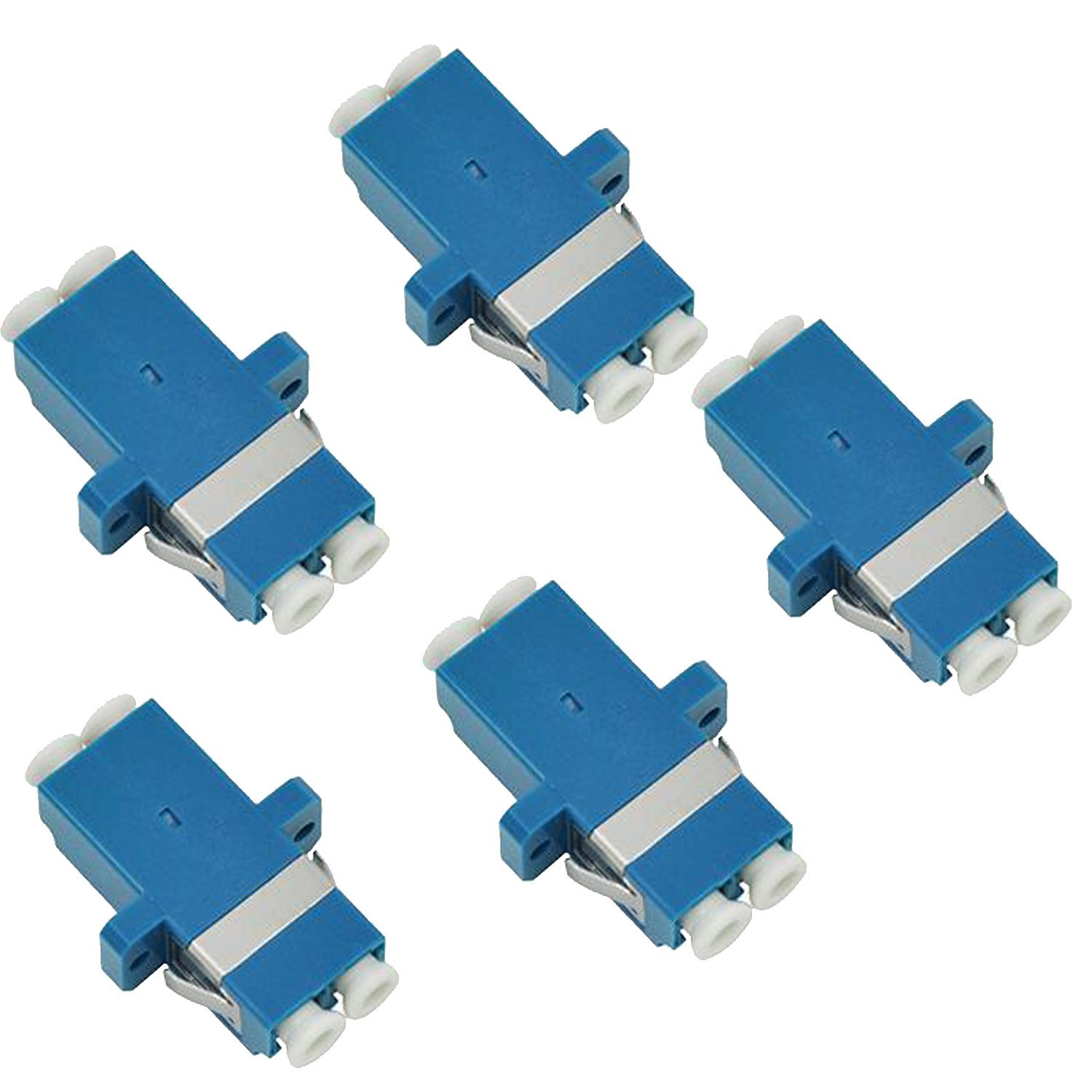 5 Pack Fiber Optic Cable Adapter/coupler LC-LC Duplex Singlemode