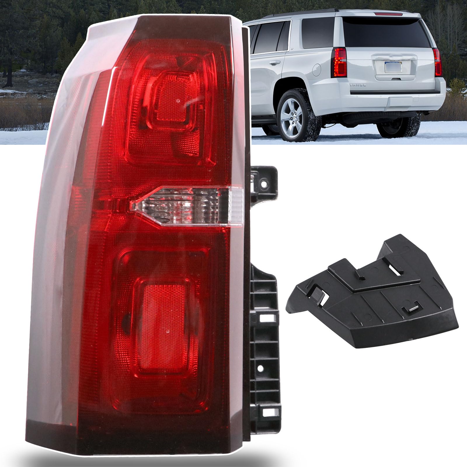Photo 1 of Goopool Tail Light Assembly Compatible with Chevy Tahoe Suburban 2015 2016 2017 2018 2019 2020 LED Brake Lamp Left Driver Side # 84467058 GM2800264
