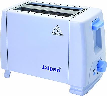 Jaipan JPT-001 750 Watt 2-Slice Pop-Up Toaster (White)
