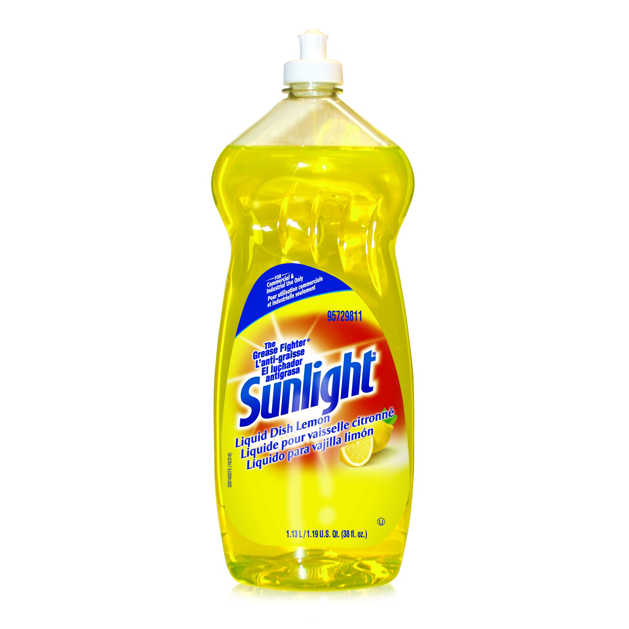 Sunlight Liquid Dish Detergent (Lemon Scent, 38Ounce, 9Pack