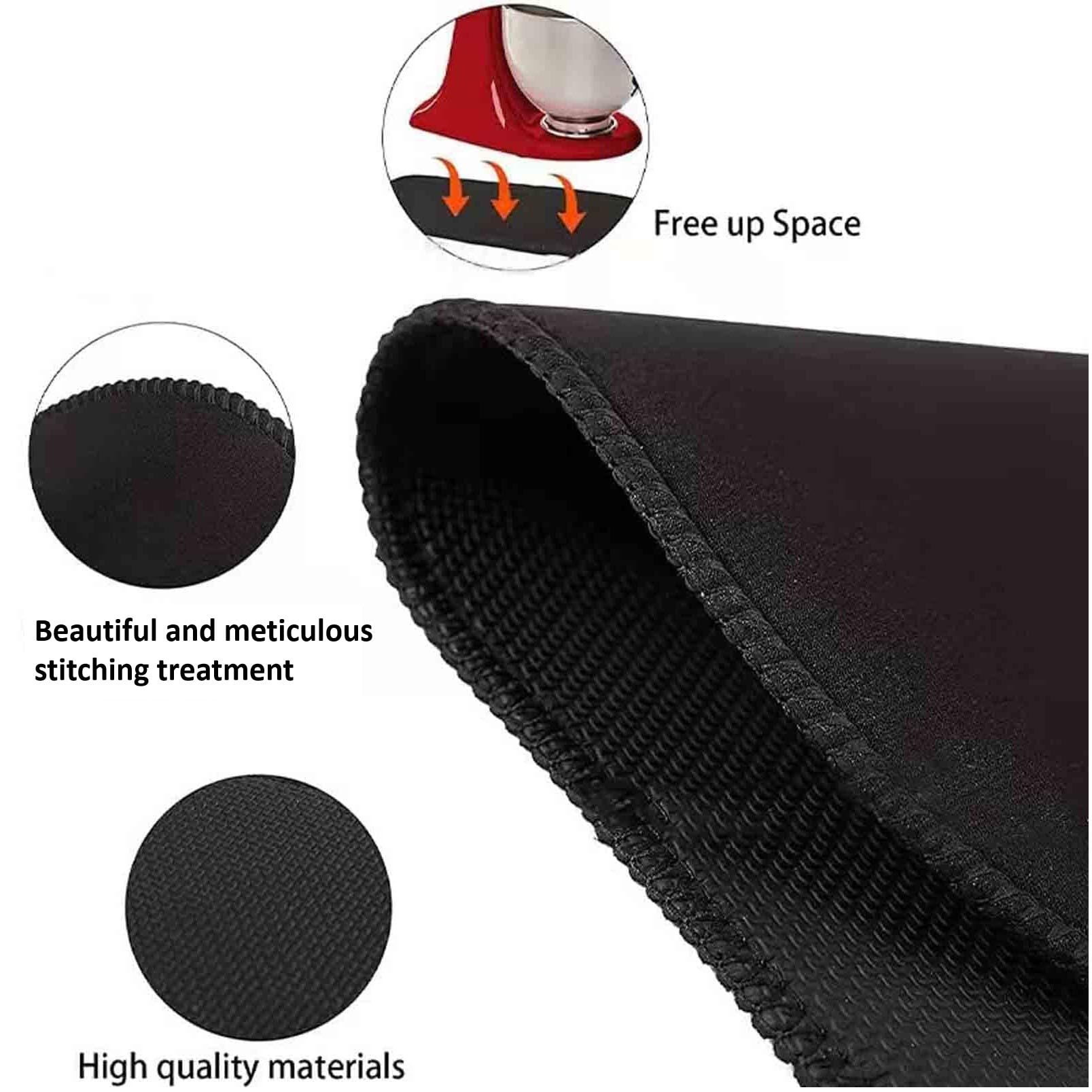Mixer Slider Mat for Kitchen aid Stand Mixer With 2 Black Mixer Accessories,Kitchen aid Mixer Slider Mat Compatible with Kitchen aid 4.5-5 Qt Tilt-Head Stand Mixer