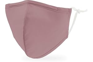 WEDDINGSTAR 3-Ply Kid's Washable Cloth Face Mask Reusable and Adjustable with Filter Pocket